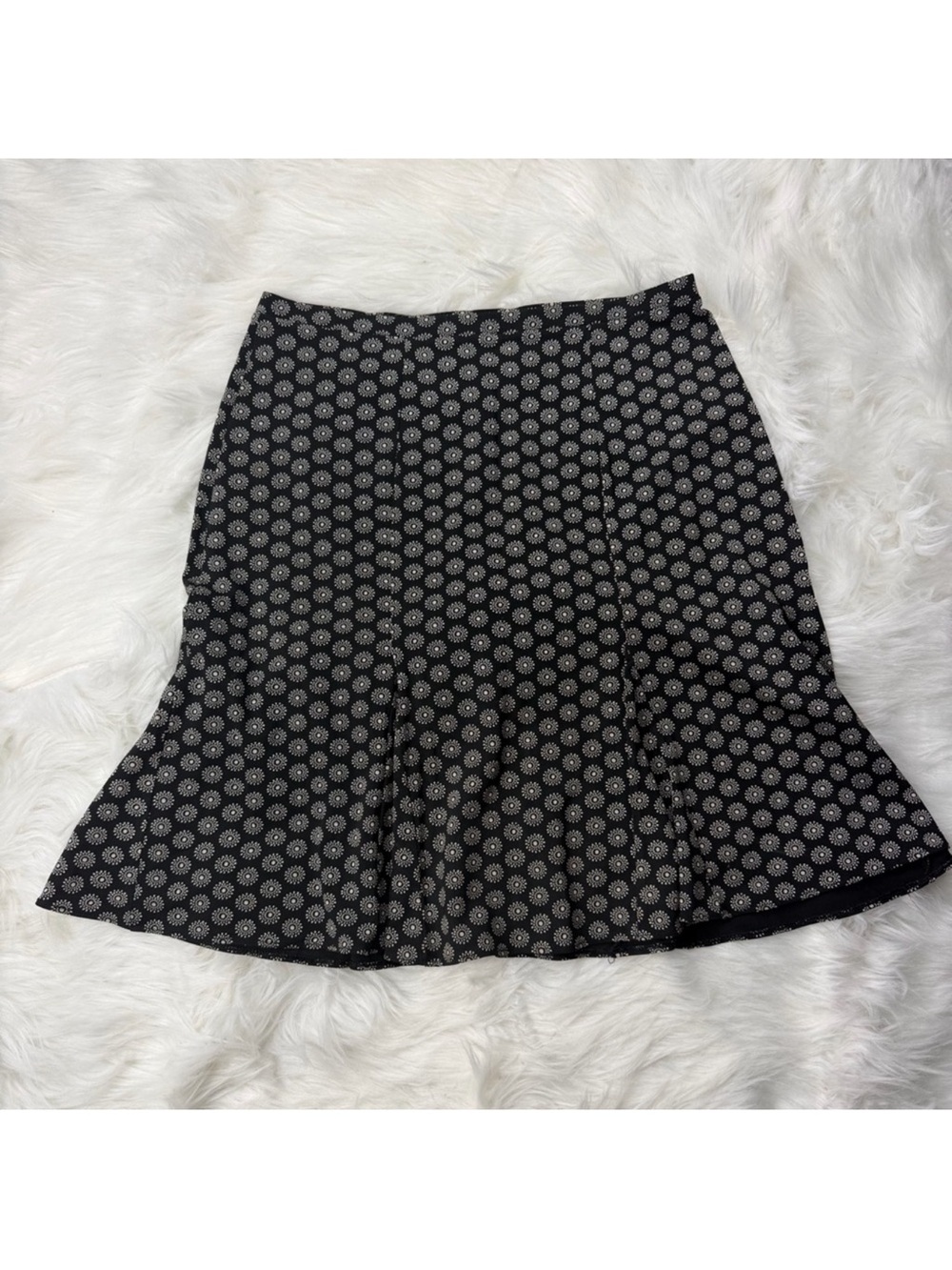 GAP Black and White A-Line Skirt
